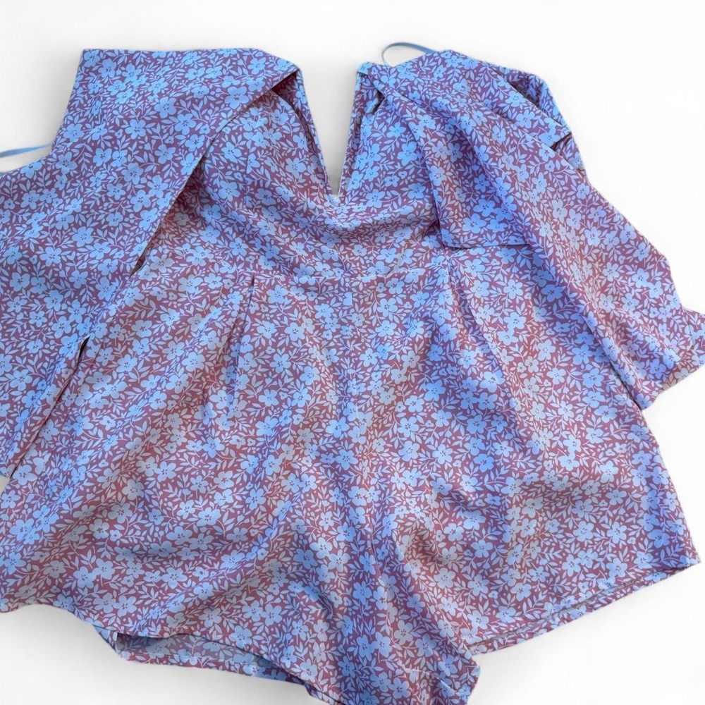 Pink Lily Floral romper